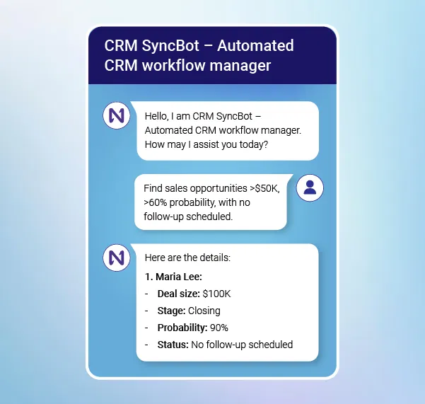 CRM workflow automator