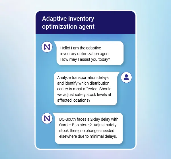 Inventory optimization agent