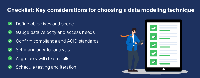 data modeling checklist
