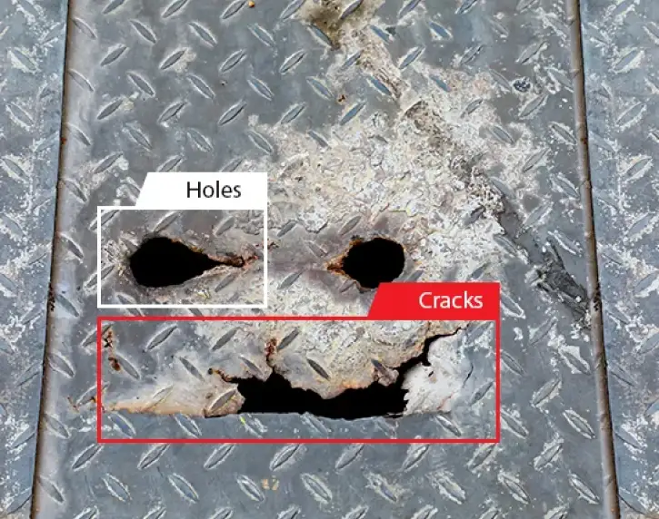 Metal surface detection