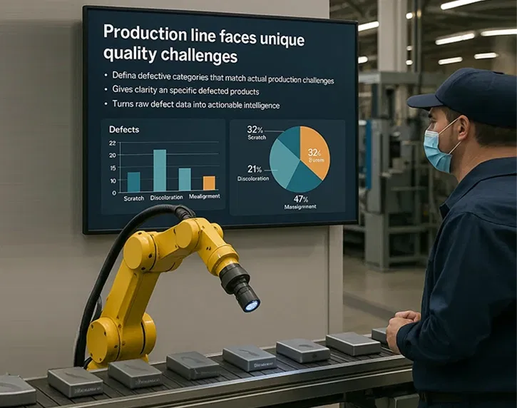 Customizable defect categories